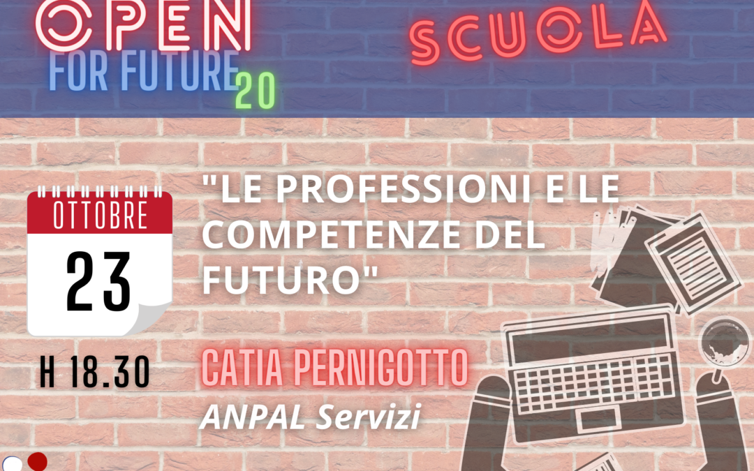 Venerdì 24 ottobre appuntamento con “Le professioni e le competenze del futuro”